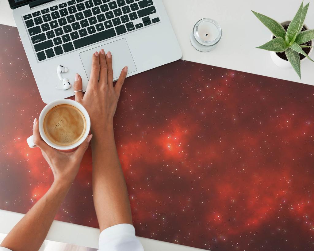 Durable Non-Slip Desk Mat Space Nebula 120X60 Cm