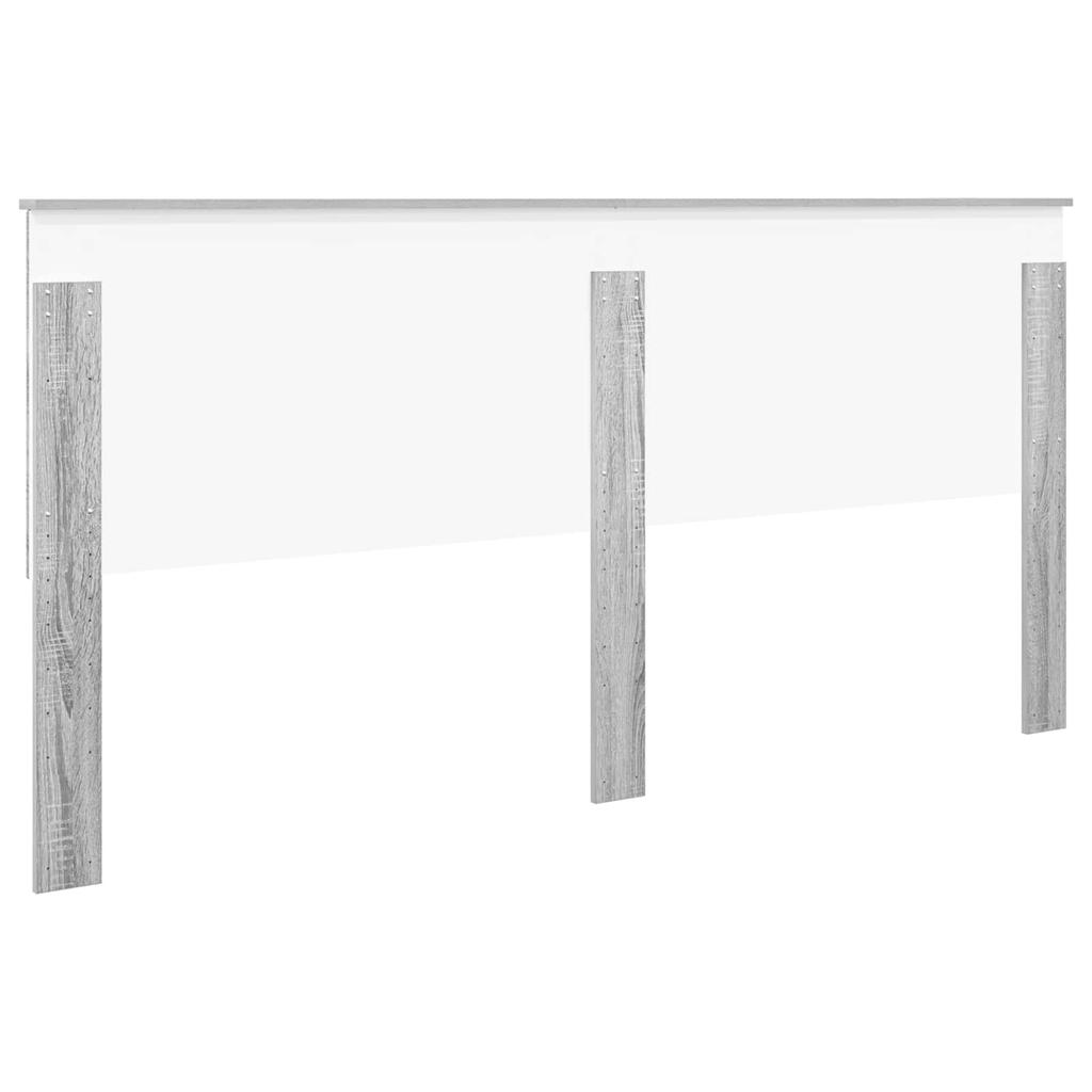 Headboard with Grey Sonoma 200 cm Particleboard