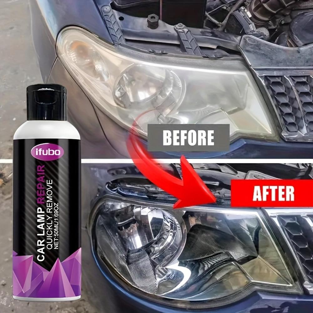 50ml Car Headlight Repair Kit, Efficiently Repairs Yello and Blurry Headlights, Anti-oxidation, Restores Clear Car Headlight