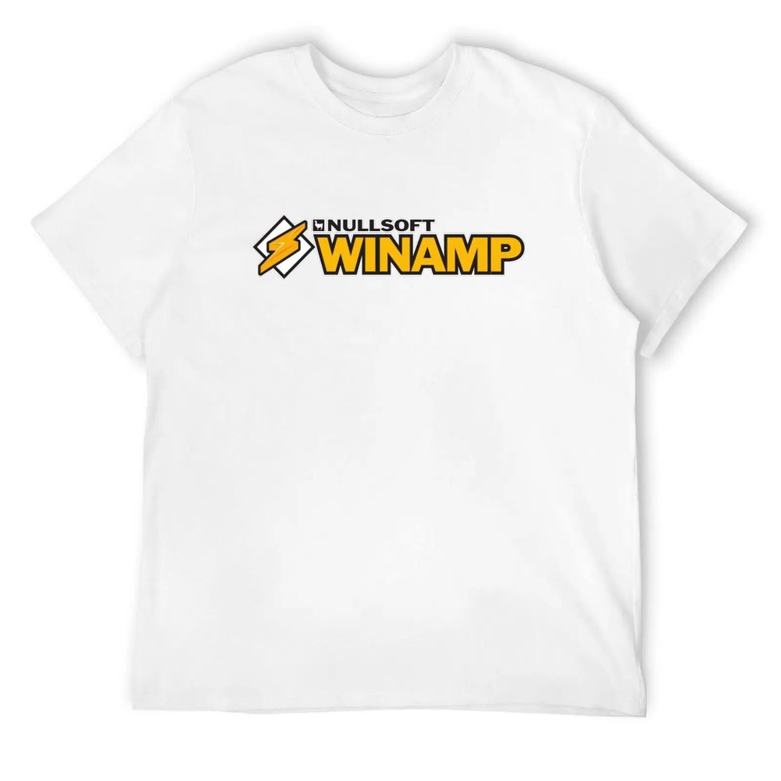 Nullsoft Winamp Music Player Logo T-Shirt Personalized t-shirt basketball graphic tees anime figures workout shirts for men S