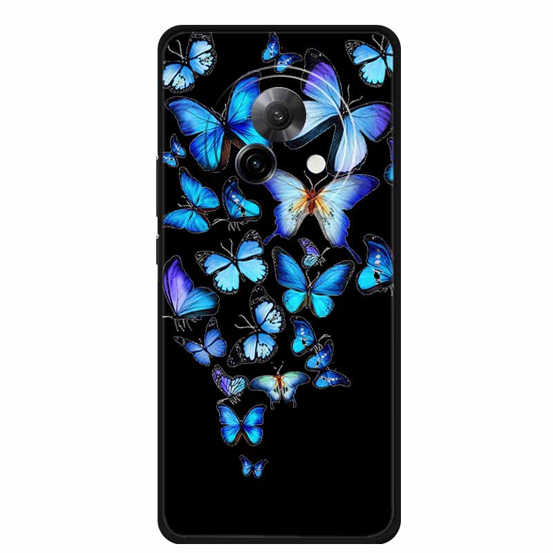 Black Silicone Case For Meizu Lucky 08 Case Luxury Protective Soft Phone Back Cover For Meizu Lucky 08 Case 6.78" Cartoon Shell