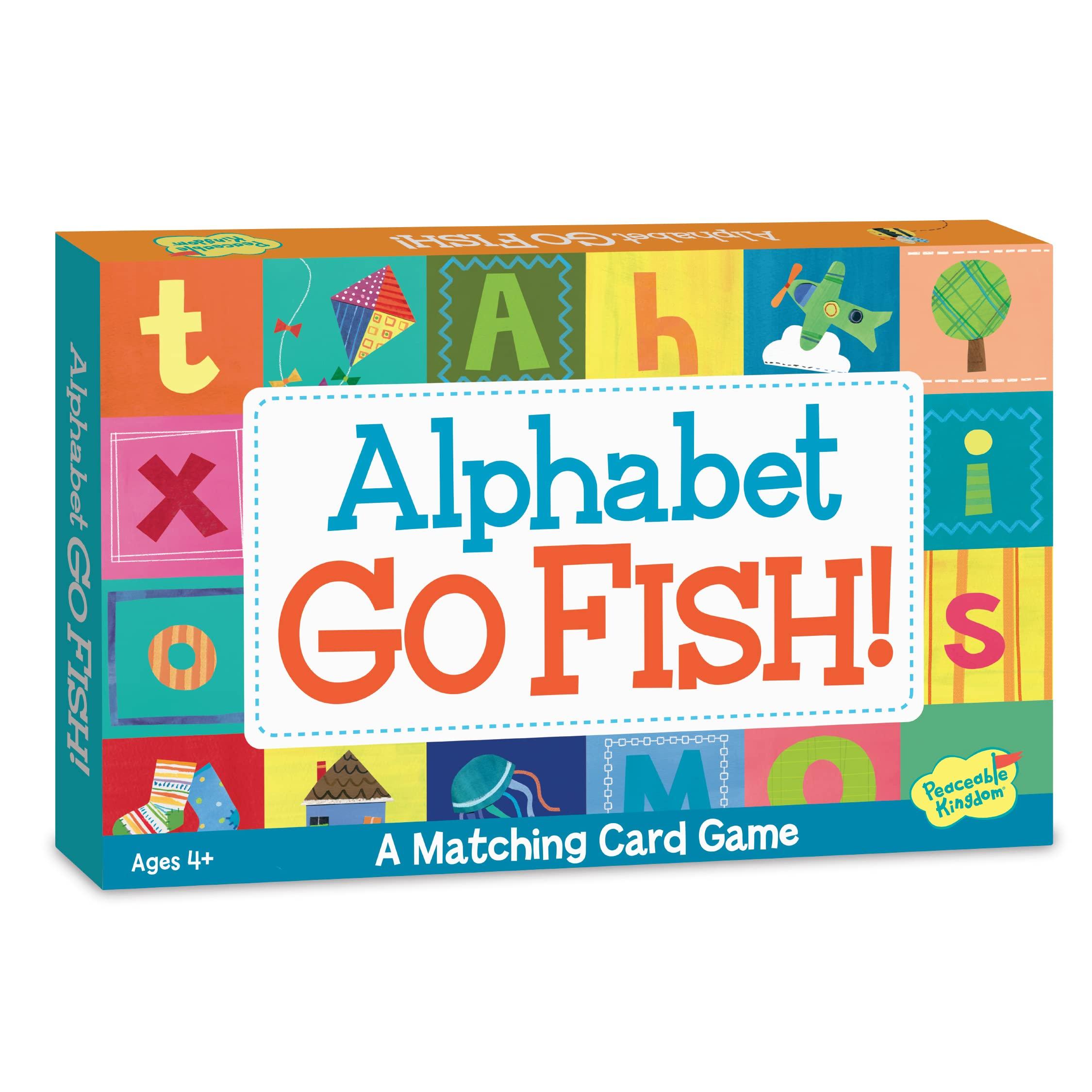 

MindWare Peaceable Kingdom Card Game Alphabet Go AM3 Authentic Fish!