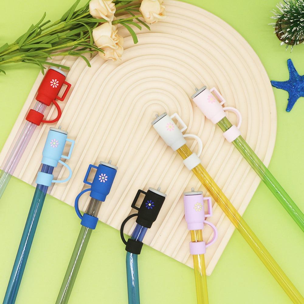 

2pcs Multi-color Stanley Straw Cover Silicone Stanley Cup Straw Topper Creative Kids