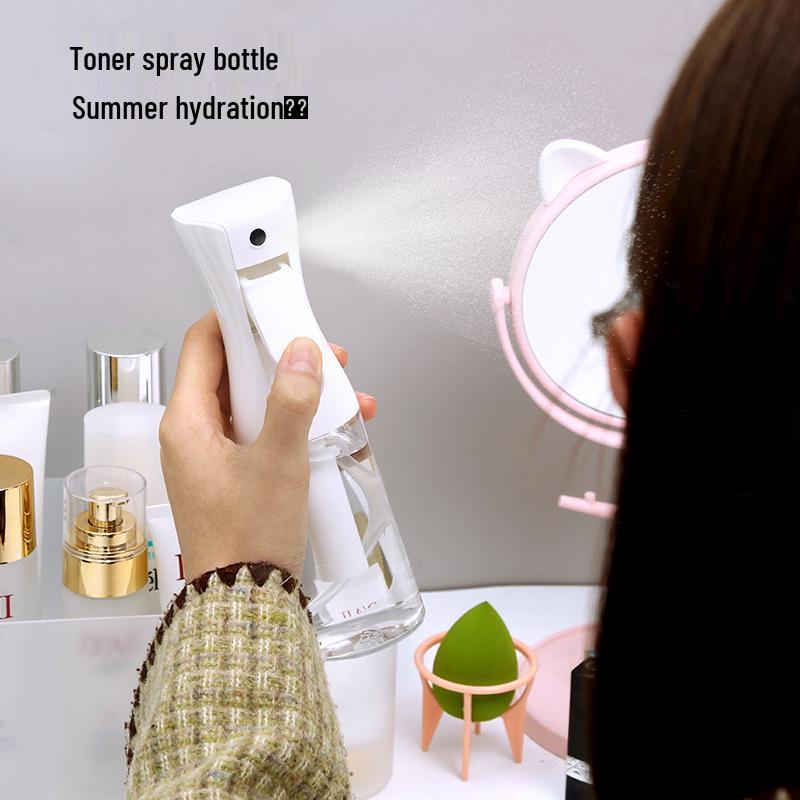 Continuous Spray Bottle for Hairdressing, Disinfection, Makeup, and Watering - High-Pressure Fine Mist