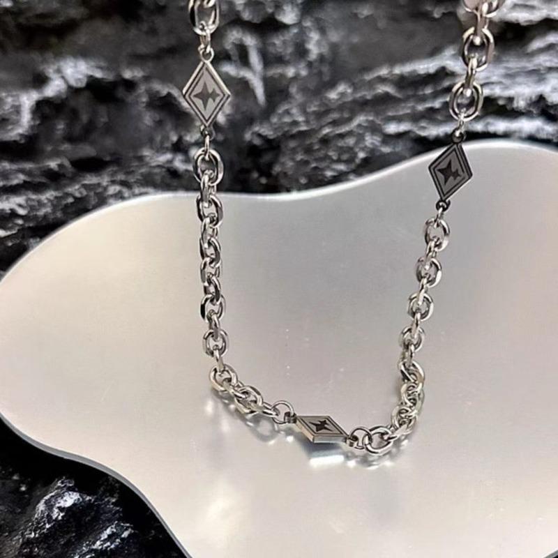 

Свитер с принтом Ван Цзяэр универсальное ожерелье мужская модная цепочка для свитера со звездами и бриллиантами осенне-зимняя коллекция