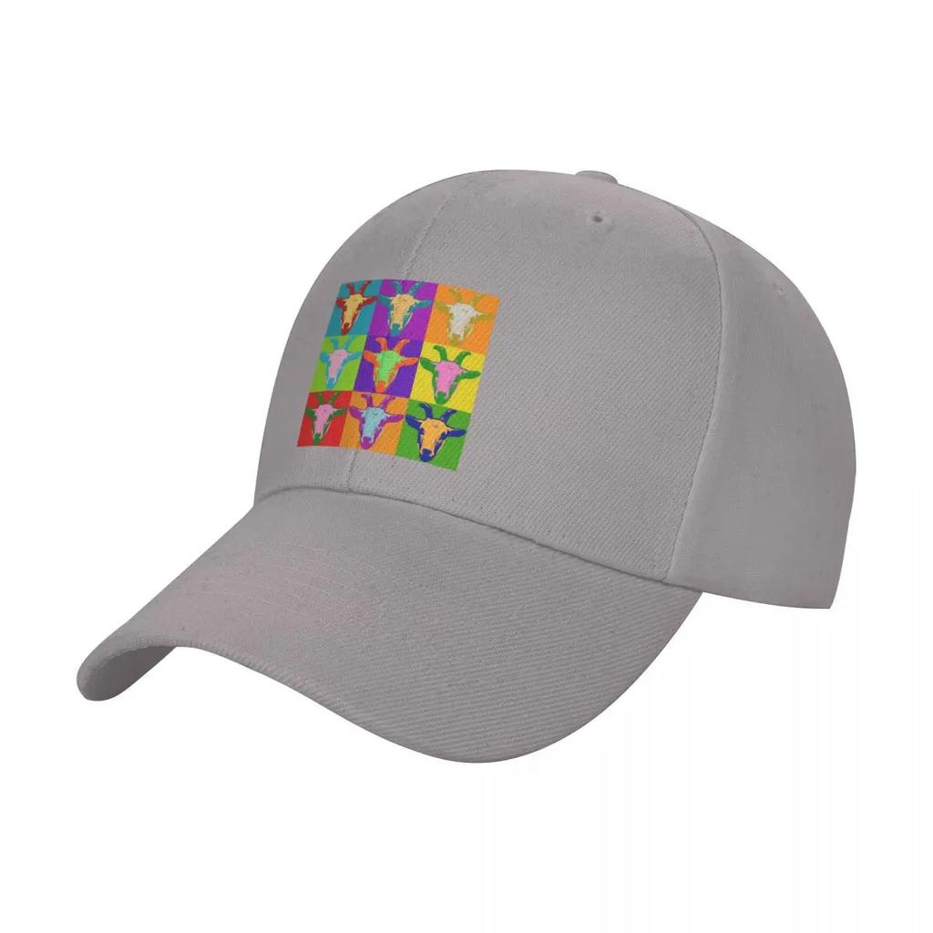 Goat Pop Art Graphic BIlly Goat Bright Color Retro Baseball Cap tactical cap Hat Unisex cute Female Men's
