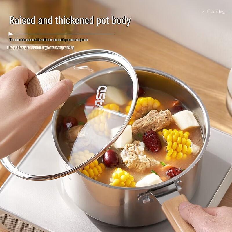 ASD 18cm 316L Stainless Steel Milk Pan