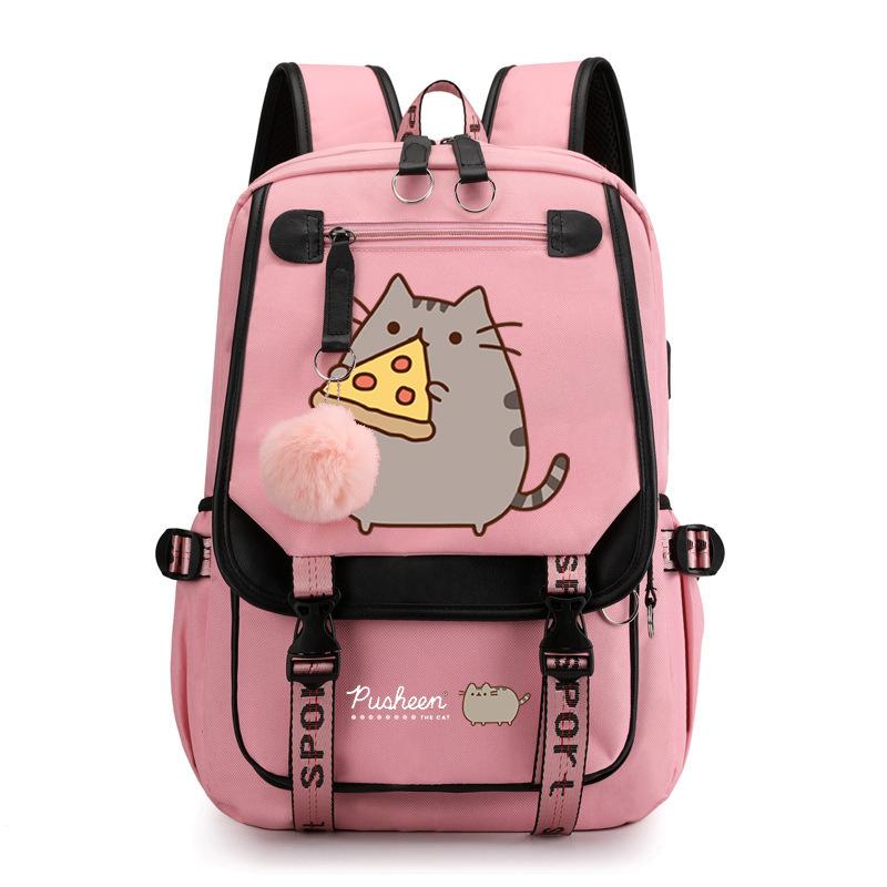 Cartoon Cute Printed School Bag Outdoor Travel Oxford Cloth Backpack