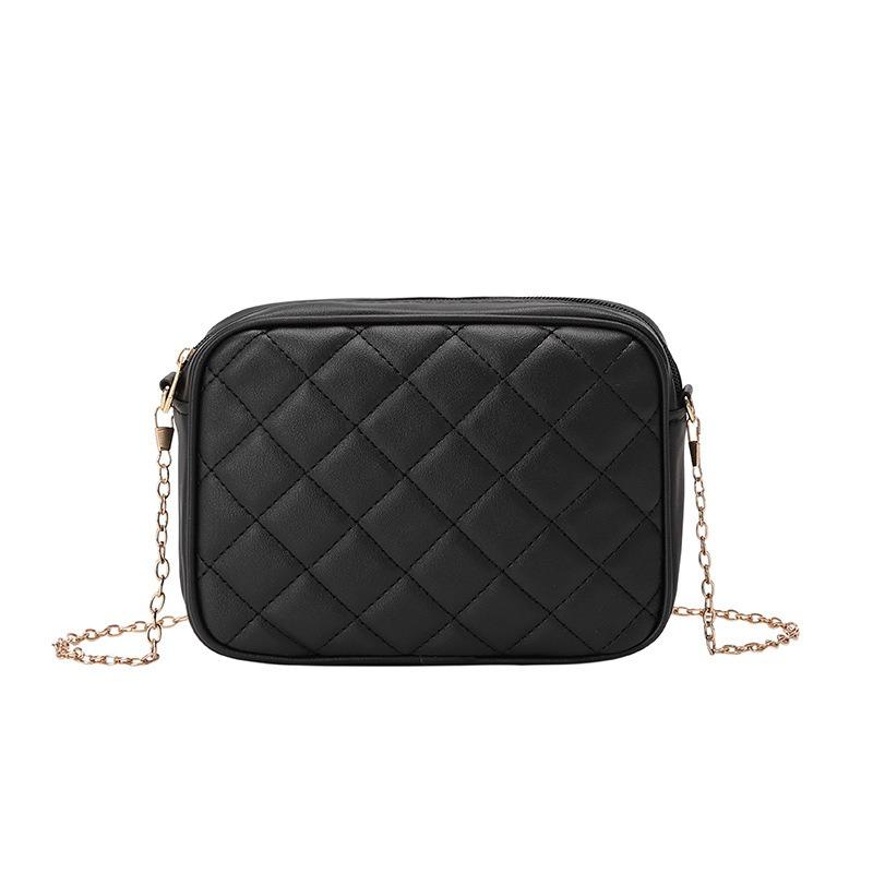 Embroidered cosmetic bag ladies bag bag women's fresh and sweet camera bag rhombus messenger bag