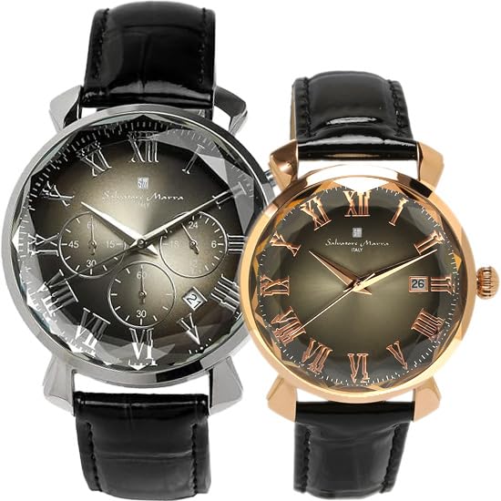 

Salvatore Marra Pair Set of Multifaceted Cut Limited Leather Black SM19104 SM22151 [Salvatore Marra] Годинник, Годинник, 2, Чоловічий, Жіночий, Скло, Модель,