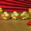 2026 New Year Figurines Miniatures Cartoon Lucky Gold Horse Micro Landscape Ornaments Home Room Desk Decorations Gift