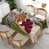 Summer Colorful Flowers Print Tablecloth for Table Decor Waterproof Rectangle Reusable Table Cover for Home Table Wedding Party