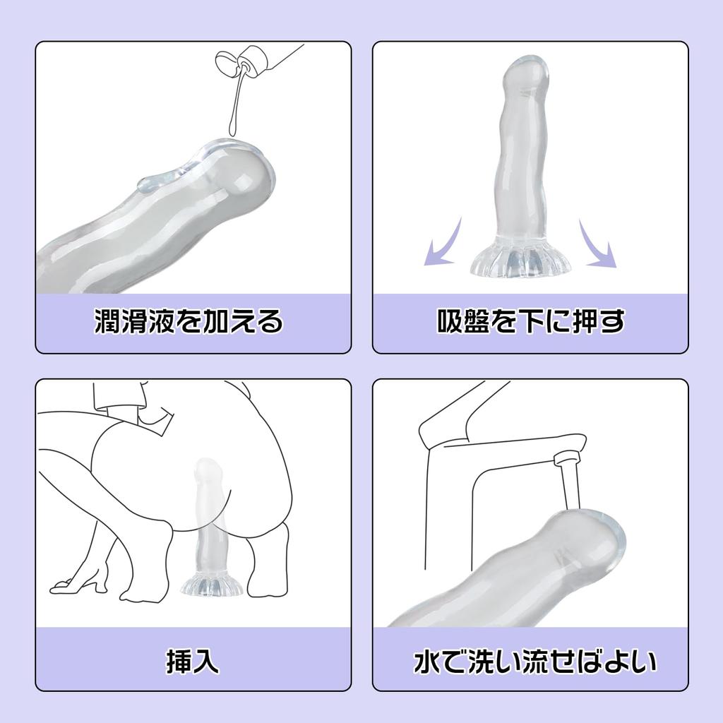 Giftoyou Dildo Anal Plug Length 17cm Insertion Depth Unisex Medium Orgasm Development Completely Waterproof Suitable for Beginners Adult Toys Adult
