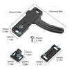 Aluminum Leisure Rv Screen Door Latch Hand Handle Kit For Driver Side Door - Camper Motorhome Travel Trailer