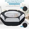 Small Animal Playpen with Cover, Portable Pop Up Pet Enclosure for Rabbits, Guinea Pigs, Hamsters, Chinchillas, Ferrets & Kittens, Indoor Outdoor