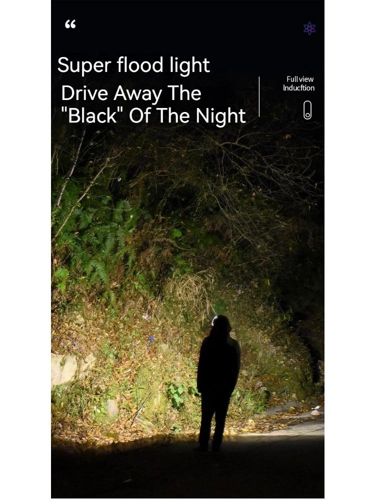 Mini Strong 5LED Headlamp Motion Sensor Headlight Outdoor Camping Fishing USB Rechargerable Portable Flashlight Head Lamp