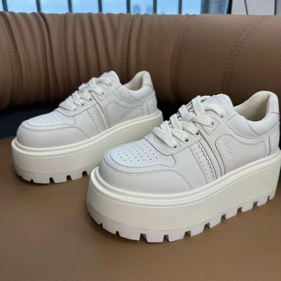 

Спортивные туфли на платформе, плоские женские кроссовки, женские теннисные кроссовки осень-зима, повседневные, вулканизированные, черные, Harajuku, с толстой подошвой 40