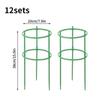 A Set of 12 Floors -Plant Support Pile Half Round Climbing Vines Stake Bonsai Fixing Rod Garden Plant Stake Holder Flower Ring Support Rack