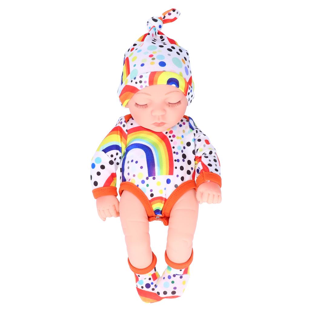 Simulated Cute Doll Baby Doll Kid Birthday Gift with Colorful Clothes 25cm