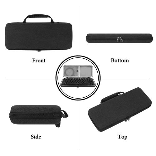 Geekria TKL Keyboard Case, Compatible with Razer BlackWidow Lite TKL, Keychron K8/K8 Pro, and SteelSeries New Apex 9 TKL/Apex Pro TKL Gen 3, Slim Hard