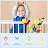 Baby Crib Hanging Rattles Toys-Infant Baby Worm Crib Bed Around Rattle Bell Cartoon Insect Spiral Hanging Toy with Ringing Bell for Infant BedStroller