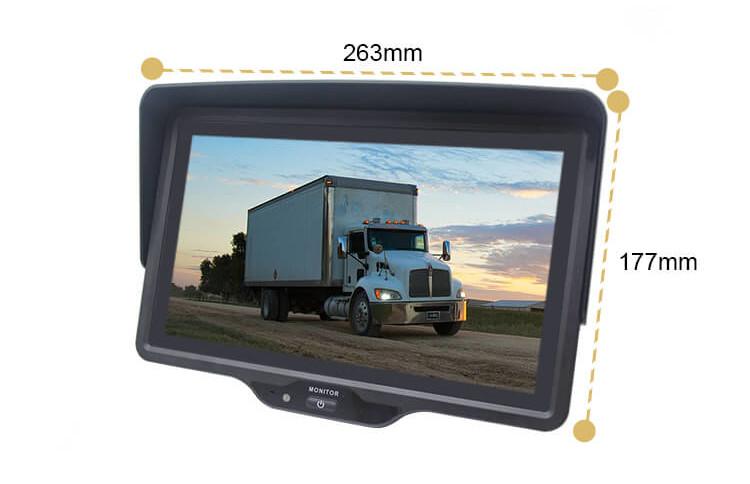 Monitor Do Kamery Cofania 10" Ahd 6 Ch 12-24V Dvr