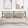 Replacement Headboard in Sonoma Oak 160 cm Particleboard and Steel
