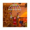 LED-Dekoration Mit Weihnachtsmann-Fallschirm, USB-Betriebene Fernbedienung, Für Den Innen- Und Außenbereich Geeignet, Ideal Für Weihnachtsfeiern Zu