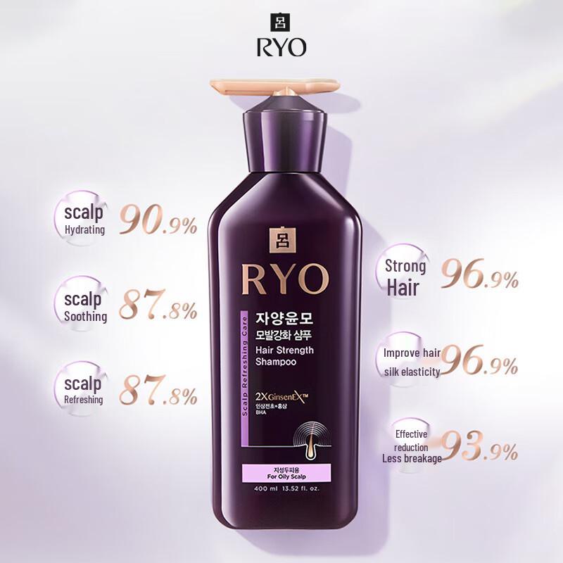 Ryo Purple Anti-Hair Loss & Oil Control Shampoo