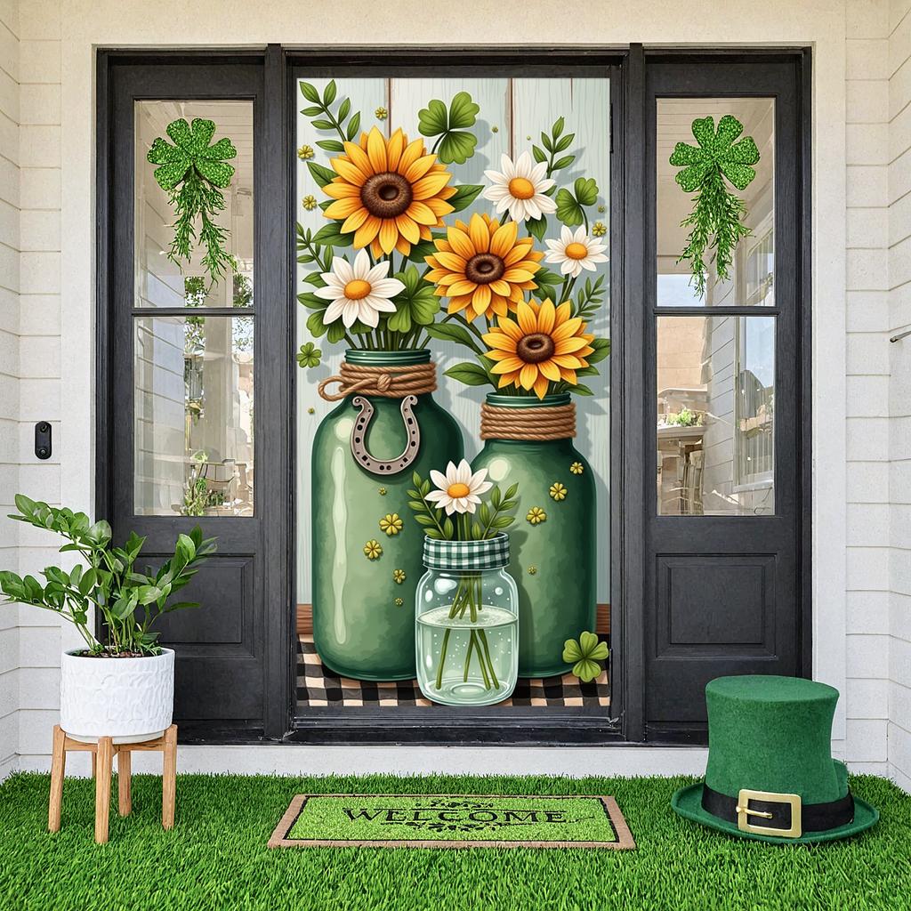 Floral Decor Banner Wood Grain Background Natural Background Spring Display Farmhouse Farmhouse Backdrop For Living Room