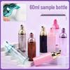 Portable 60ml Refillable Foaming Face Wash Bottle - Press-Type Cleanser Mousse Bottle