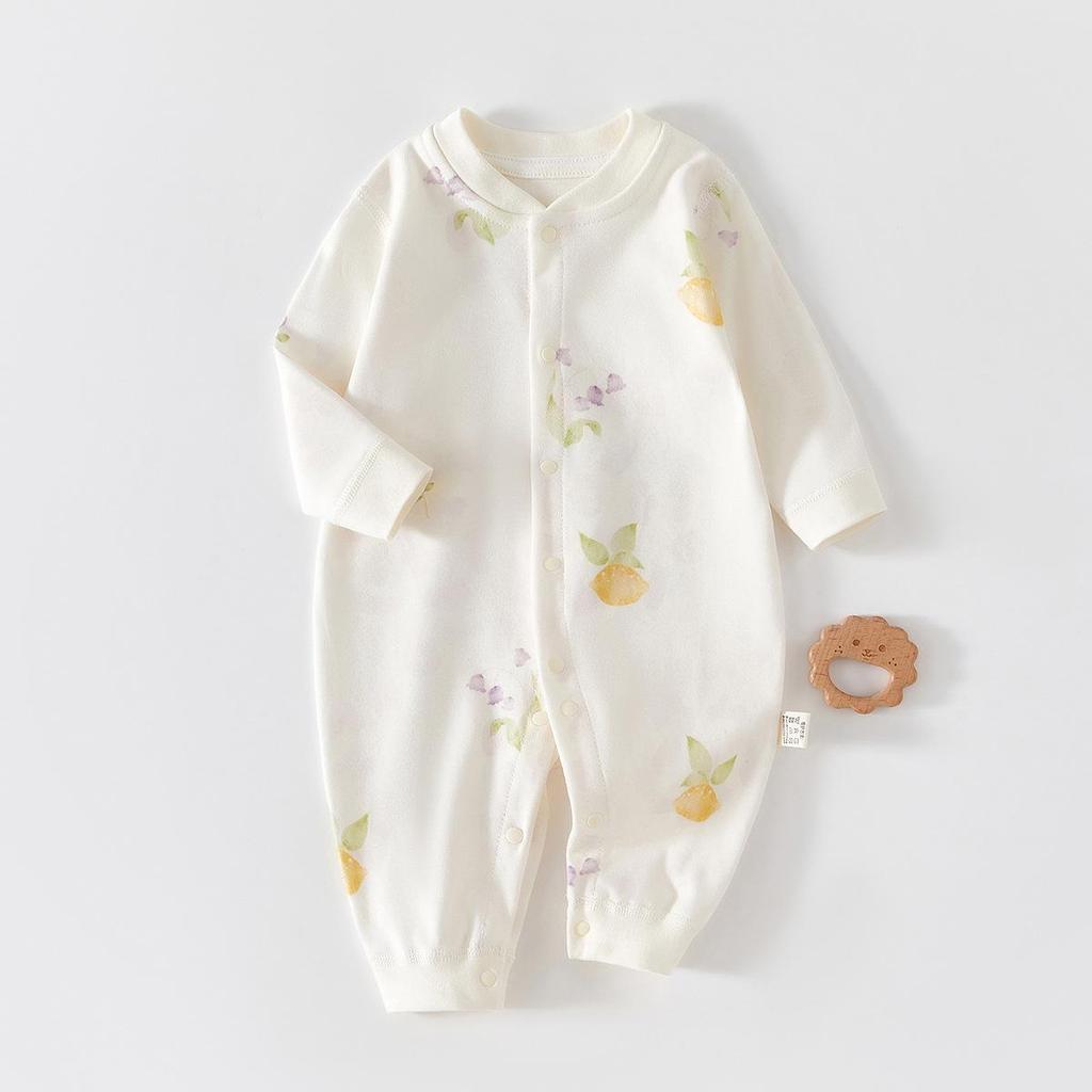 Pure Cotton Baby Romper - Boneless Infant Jumpsuit for Spring & Autumn
