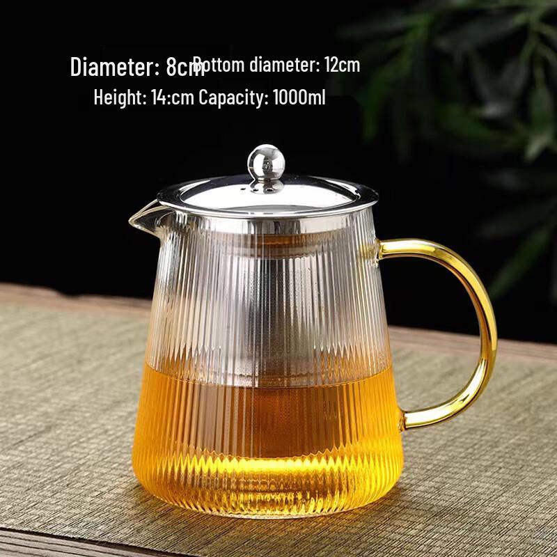

Bedoyang Glass Teapot with Stainless Steel Infuser