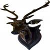 Handicraft Wooden Deer Head with Handicrafts Home Decor Showpiece for Living Room Bedroom and Table Decor, Clear Black (60 Cm) Pack of 1