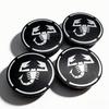 4pcs Scorpion Logo Emblem Badge Car Wheel Center Caps 48MM Clips 42MM Wheels Hub Cap Rim Hubcaps Dust Cover Replace Accessories