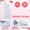 4pcs Flower Boxes Heart Shaped Gift Boxes Floral Gift Box Assorted Sizes with Transparent Window Lids and Ribbons Display Box Party Favor Box