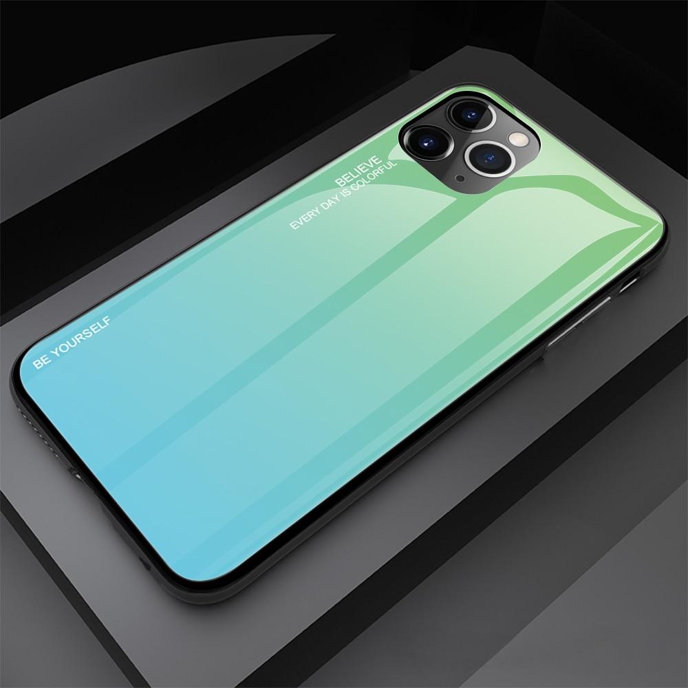 Pro iPhone 12 11 Pro Max Case Pouzdro z tvrzeného skla Gradient Pro iPhone X XR XS Max 7 8 6 6s 7Plus 8Plus 11 Pro Max 12 Mini Cover