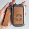 Leather Car Key Case Cover For Dacia Duster Logan 3 Jogger Sandero for Renault Clio 5 Megane 4 Zoe Kadjar Captur Arkana Koleos