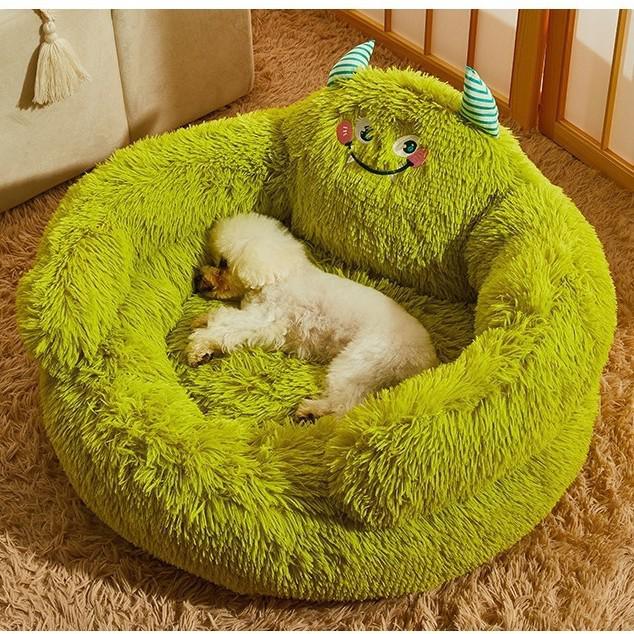 Winter Warm Bean Bag Pet Bed for Small & Medium Dogs and Cats - Cozy, Cold-Resistant Sleeping Mat