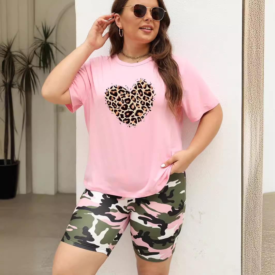 

2024 Loose Plus Size Women s Casual Set with Drop Shoulder Sleeves 3XL