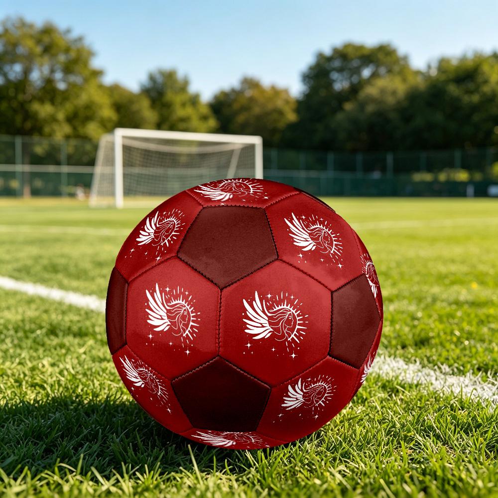 1PC Angel Wings Sparkle Soccer Ball Size 5 Football Machine Sewn Indoor/Outdoor Universal Football S35