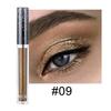 12 Farben Single Diamond Liquid Eye Shadow Psychedelic Pearl Shiny Eye Shadow Liegendes Seidenraupentränen-Make-up