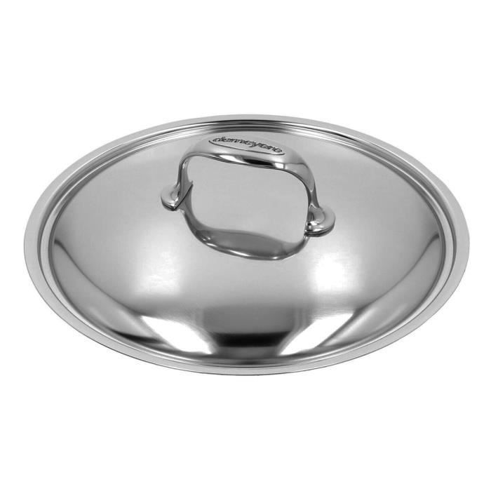 DEMEYERE - Atlantis 7 - Sauteuse cu capac - 24 cm, Capacitate: 2,8 l, Oțel inoxidabil 18/10, Argintiu