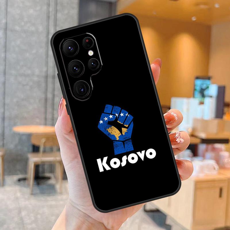 Kosovo National Flag Case For Samsung Galaxy S23 S22 S21 Ultra Plus S8 S9 S10 Note 10 20 Ultra S21 S20 FE Cover