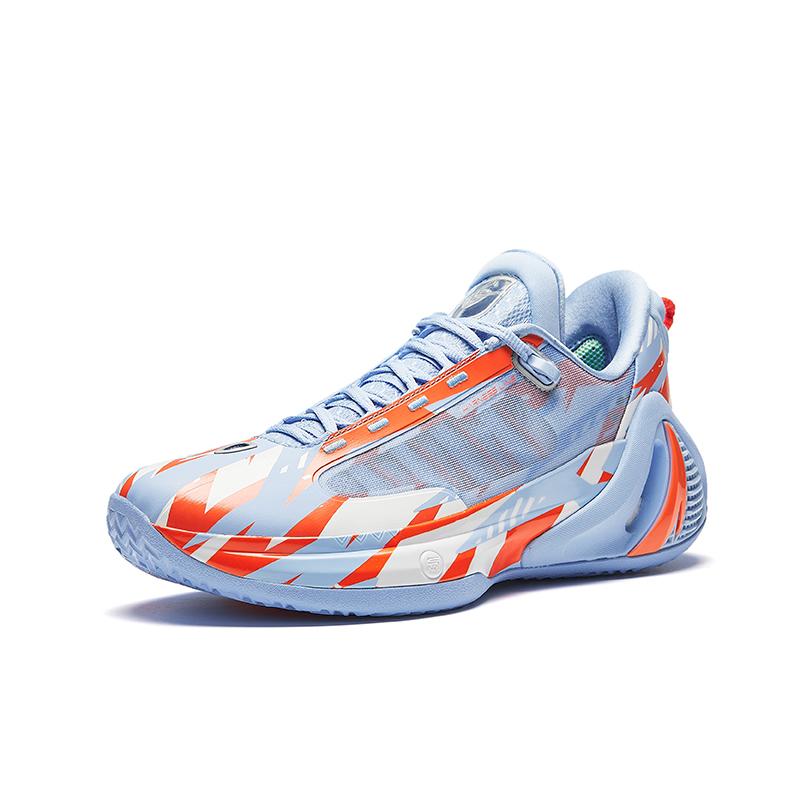 Anta GH4 Anti-Slip Wear-Resistant Low-Top Basketball Shoes Men's Bay Blue Coating Sneakers 912341103-6