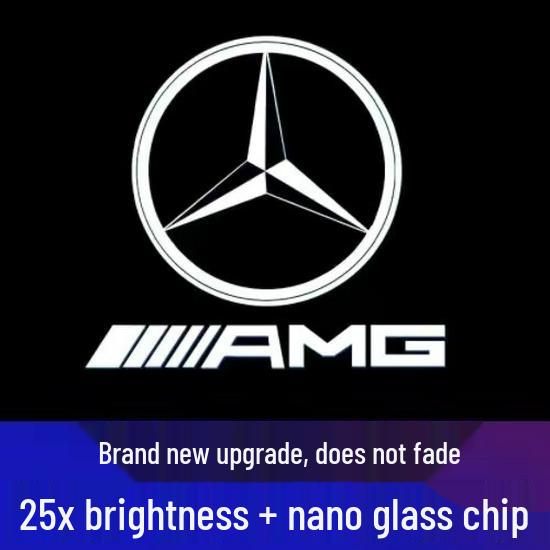 Светодиодная подсветка двери с защитой от выцветания для Mercedes E, C, GLC/GLB/CLA/CLS/A-Class Фара из кварцевого стекла