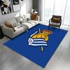 Golden Crown and Striped Flag Logo Patterned carpet a non slip rug suitable for all seasons and any setting, gift