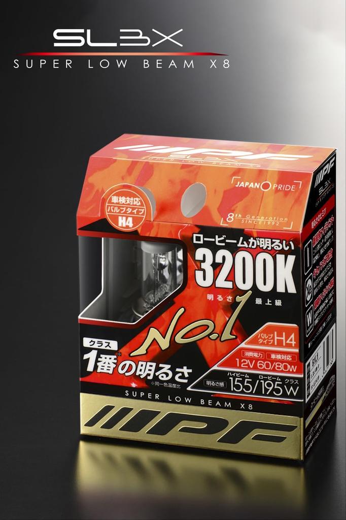 IPF Headlight Fog Lamp Halogen for Cars H4 3200K Genuine Color 12V 2 Pieces Compatible with Vehicle Inspection Bright Low Beam Resistant To All