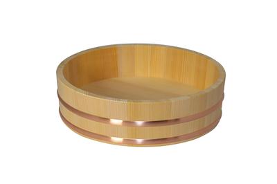 [Dřevařský průmysl Shimizu] Kiso Cooperage Kiso Sawara Sushi nádoba 1 šaku 1 slunce (5 go kapacita) Rýžová nádoba 33 cm Vyrobeno v Japonsku