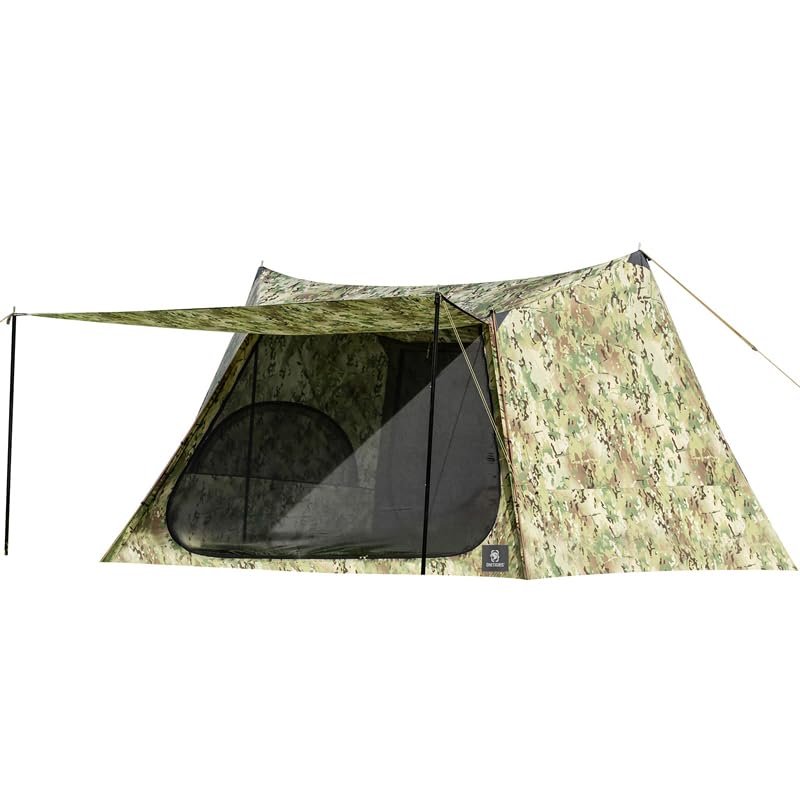 

OneTigris SOLO HOMESTEAD Camping Polyester Solo Sun Suitable for Three Outdoor Home Includes Poles Tent, 1-2 Person, Military-Style Fabric,